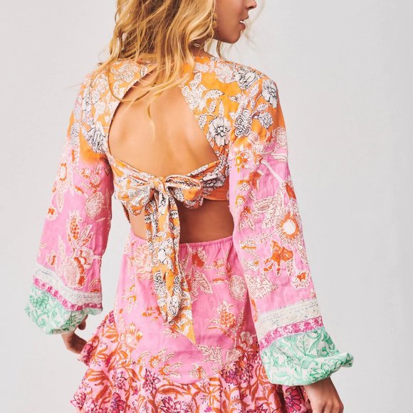 Hemant & Nandita Ruffled Short dRESS - Picture 2 of 4